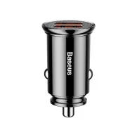 Ładowarka samochodowa Baseus Circular BS-C16Q1 CCALL-YD01 - 2x USB-A, QC3.0, 5A, 30W, Czarna