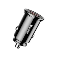 Ładowarka samochodowa Baseus Circular BS-C16Q1 CCALL-YD01 - 2x USB-A, QC3.0, 5A, 30W, Czarna