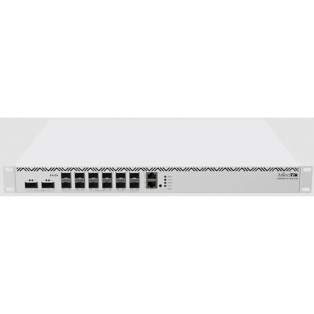 Router MikroTik CCR2216-1G-12XS-2XQ, 16 core ARM CPU, 2x 100GbE QSFP28, 12x 10GbE SFP+, 1x 1GbE RJ45 | Sklep ITnes.pl, IT for BU