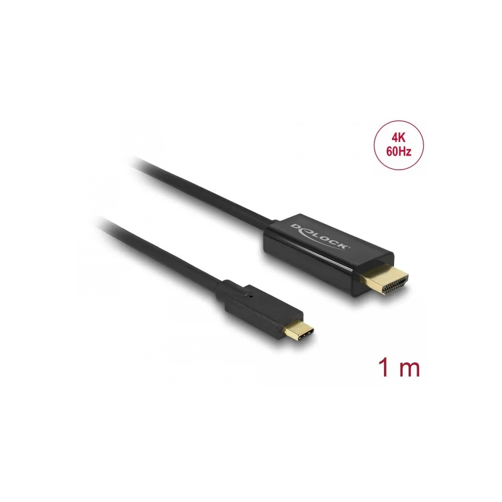 Kabel USB-C/Thunderbolt 3 do HDMI Delock 85290, 4K 60Hz, 1 m, Czarny | Sklep ITnes.pl, IT for BUSINESS