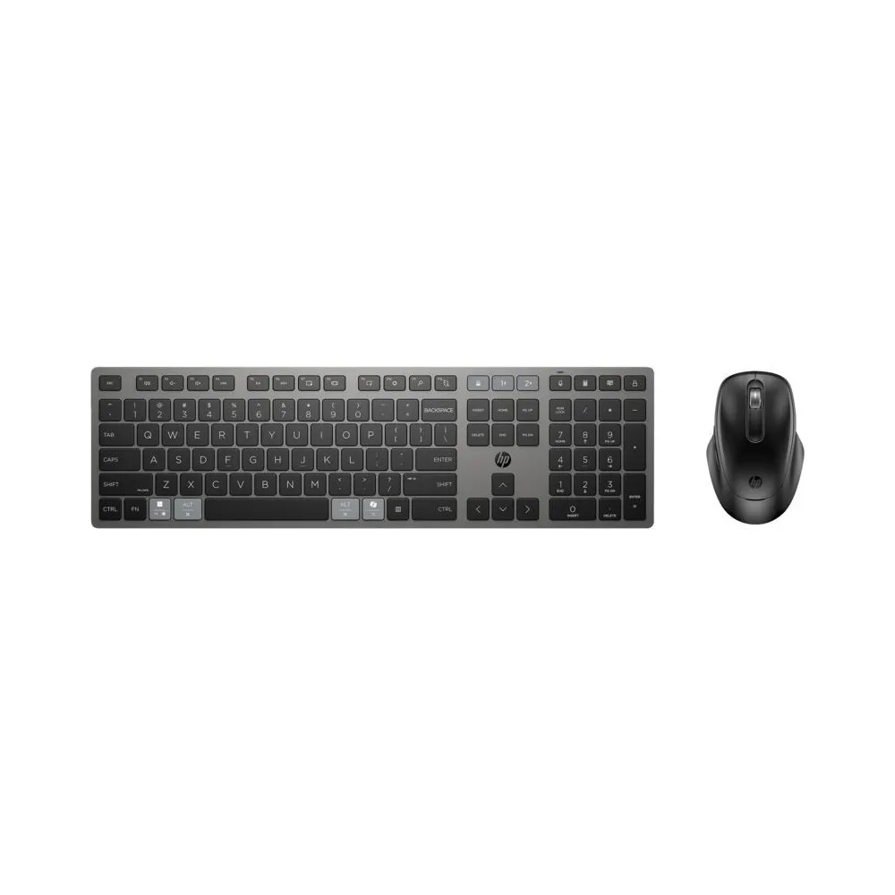 Zestaw bezprzewodowy klawiatura i mysz HP 725 Multi-Device Rechargeable Wireless Keyboard and Mouse Combo 9T5B0UT - Czarny