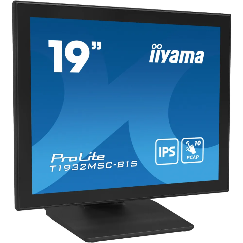 Monitor iiyama ProLite T1932MSC-B1S - 19"/1280x1024 (SXGA)/5:4/IPS/14 ms/dotykowy/Czarny