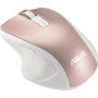 Bezgłośna mysz bezprzewodowa ASUS MW202 90XB066N-BMU010 - 4000 DPI, Różowe złoto