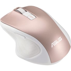 Bezgłośna mysz bezprzewodowa ASUS MW202 90XB066N-BMU010 - 4000 DPI, Różowe złoto