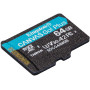 Karta pamięci Kingston microSDXC Canvas Go Plus 64GB SDCG4/64GBSP - Class 10, UHS-I, U3, V30, A2