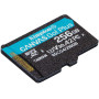 Karta microSD Kingston 256GB Canvas Go Plus + adapter SDCG4/256GBSP - Class 10, UHS-I, U3, V30, A2