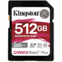 Karta pamięci Kingston Canvas React Plus SDXC 512 GB SDR2V6/512GB - Class 10, UHS-II, U3, V60