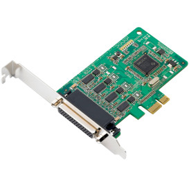 Karta rozszerzeń MOXA RS-232/422/485 CP-114EL-I-DB25M - PCIe x1, izolacja 2 kV, kabel CBL-M44M25x4-50