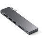 Replikator portów Satechi Pro Hub Slim ST-HUCPHSM - USB 4, HDMI, 2x USB-A, SD/microSD, USB-C, Szary