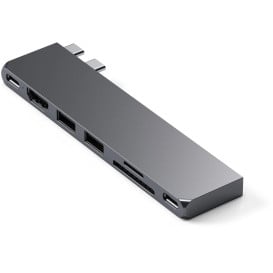 Replikator portów Satechi Pro Hub Slim ST-HUCPHSM - USB 4, HDMI, 2x USB-A, SD/microSD, USB-C, Szary