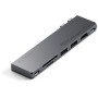Replikator portów Satechi Pro Hub Slim ST-HUCPHSM - USB 4, HDMI, 2x USB-A, SD/microSD, USB-C, Szary