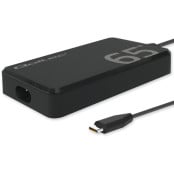 Ładowarka sieciowa Qoltec 65W GaN Super Fast Slim 52421 - PD/ 5-20V/ 3.25A/ USB-C 3.1/ Czarna