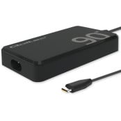 Ładowarka sieciowa Qoltec 90W GaN Super Fast Slim PD 52422 - 5-20V/ 4.5A/ USB-C 3.1/ Czarna