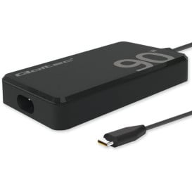Ładowarka sieciowa Qoltec 90W GaN Super Fast Slim PD 52422 - 5-20V/ 4.5A/ USB-C 3.1/ Czarna