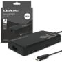 Ładowarka sieciowa Qoltec 90W GaN Super Fast Slim PD 52422 - 5-20V/ 4.5A/ USB-C 3.1/ Czarna