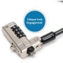Linka zabezpieczająca Dell N17 Combination Lock for Wedge shaped Slots 461-AAHH - Czterocyfrowa blokada
