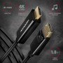 Kabel AXAGON DisplayPort ,  HDMI RVD-HI14C2 - zdjęcie poglądowe 1