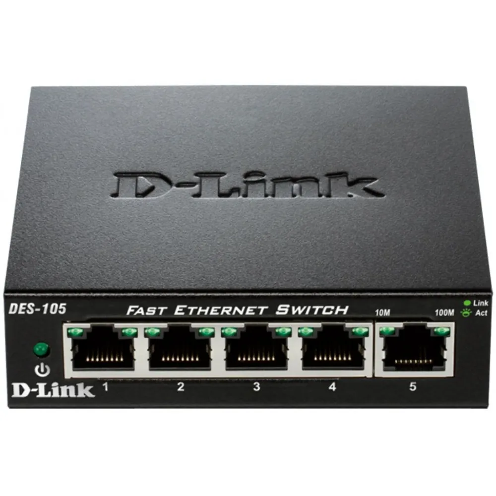 Switch niezarządzalny D-Link DES-105/E, 5x 10|100Mbps | Sklep ITnes.pl, IT for BUSINESS