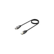 Patchcord Unitek (S/FTP) C18149AGY03-1M - 1 m, kat. 8, Czarny