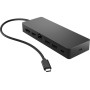 Replikator portów HP Universal USB-C Multiport Hub 50H55UT - 1xHDMI 2.0/1xDisplayPort 1.2/2 x USB-A/1xUSB-C/1xRJ-45/Czarny