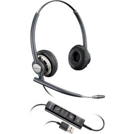 Zestaw słuchawkowy Poly EncorePro 725 USB-A Stereo Headset TAA 783M6AA - Czarny