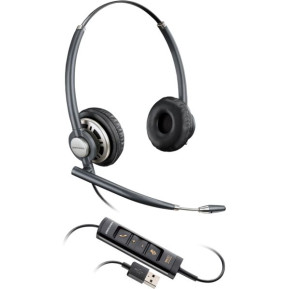 Zestaw słuchawkowy Poly EncorePro 725 USB-A Stereo Headset TAA 783M6AA - Czarny