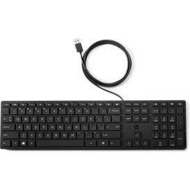 Klawiatura HP 320K Wired Desktop Keyboard 9SR37A6 - USB-A, Czarna