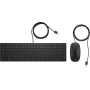 Zestaw klawiatury i myszy HP Pavilion Wired Keyboard and Mouse 400 4CE97AA - Czarny