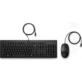 Zestaw klawiatury i myszy HP 225 Wired Mouse and Keyboard Combo AX2Y7AA - Czarny