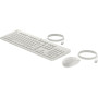 Zestaw klawiatury i myszy HP 225 Wired Mouse and Keyboard Combo AW5S6AA - USB-A, Biały