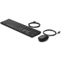 Zestaw myszy i klawiatury HP Wired Desktop 320MK 9SR36UT - USB, US, Klawiatura wyspowa, Mysz optyczna, Czarny