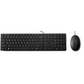 Zestaw myszy i klawiatury HP Wired Desktop 320MK 9SR36UT - USB, US, Klawiatura wyspowa, Mysz optyczna, Czarny