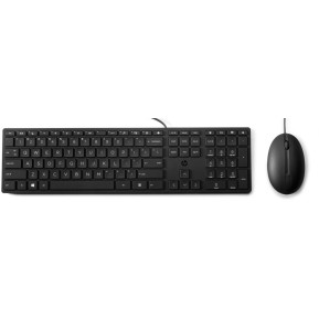Zestaw myszy i klawiatury HP Wired Desktop 320MK 9SR36UT - USB, US, Klawiatura wyspowa, Mysz optyczna, Czarny