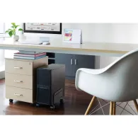 Półka na kółkach Neomounts by Newstar CPU Holder CPU-M100BLACK - szer: 12-21 cm, Czarna
