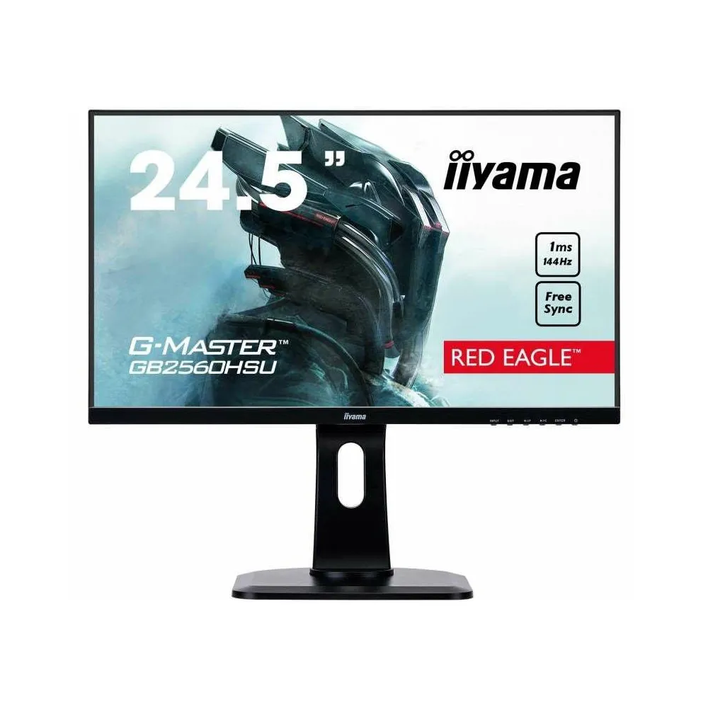 Zdjęcie produktu Monitor iiyama G- Master GB2560HSU-B1 - 24,5"/1920x1080 (Full HD)/144Hz/TN/FreeSync/1 ms/pivot/Czarny