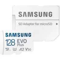 Karta pamięci Samsung EVO Plus microSD 128GB MB-MC128SA/EU - SD Adapter, UHS-I U3, do 160 MB/s odczyt