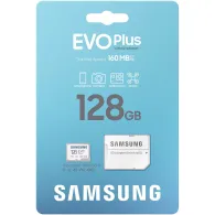 Karta pamięci Samsung EVO Plus microSD 128GB MB-MC128SA/EU - SD Adapter, UHS-I U3, do 160 MB/s odczyt