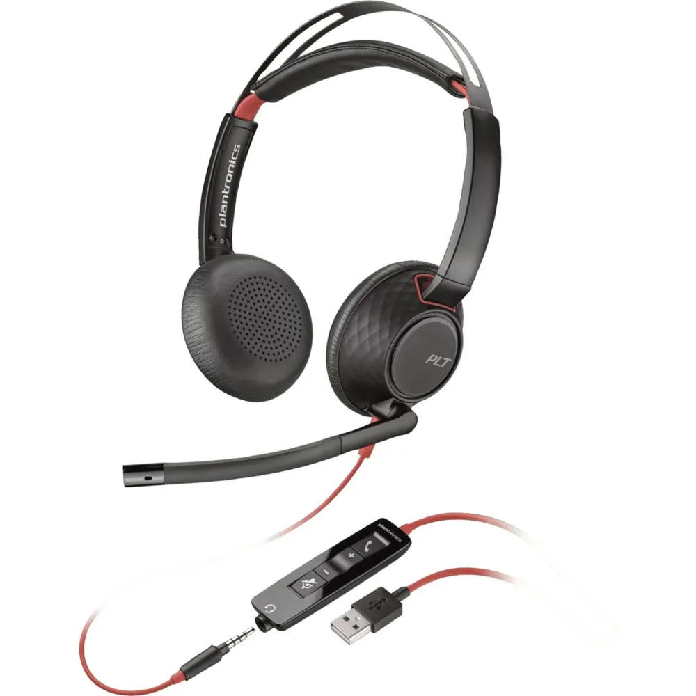 Zestaw słuchawkowy HP Poly Blackwire 5220 Stereo USB-A Headset 80R97AA