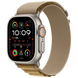 Smartwatch Apple Watch Ultra 2 MX4H3WB/A - 49 mm GPS + Cellular naturalny tytan z opaską Alpine w kolorze beżowym, rozm. L