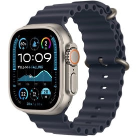 Smartwatch Apple Watch Ultra 2 MX4D3WB/A - 49 mm GPS + Cellula naturalny tytan z paskiem Ocean w kolorze granatu