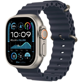 Smartwatch Apple Watch Ultra 2 MX4D3WB/A - 49 mm GPS + Cellula naturalny tytan z paskiem Ocean w kolorze granatu