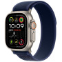 Smartwatch Apple Watch Ultra 2 MX4L3WB/A - 49 mm GPS + Cellular naturalny tytan z opaską Trail w kolorze niebieskim, rozm. M/L