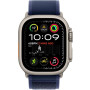 Smartwatch Apple Watch Ultra 2 MX4L3WB/A - 49 mm GPS + Cellular naturalny tytan z opaską Trail w kolorze niebieskim, rozm. M/L