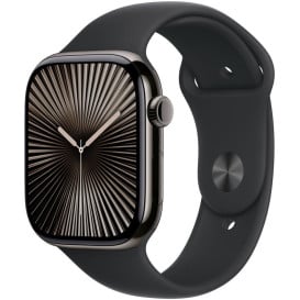 Smartwatch Apple Watch 10 MWYE3ET/A - 46 mm, GPS + Cellular, tytan w kolorze łupkowym z paskiem sportowym czarnym, M|L