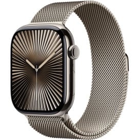Smartwatch Apple Watch 10 MWYC3ET/A - 46 mm, GPS + Cellular, naturalny tytan z bransoletą mediolańską z naturalnego tytanu, M|L