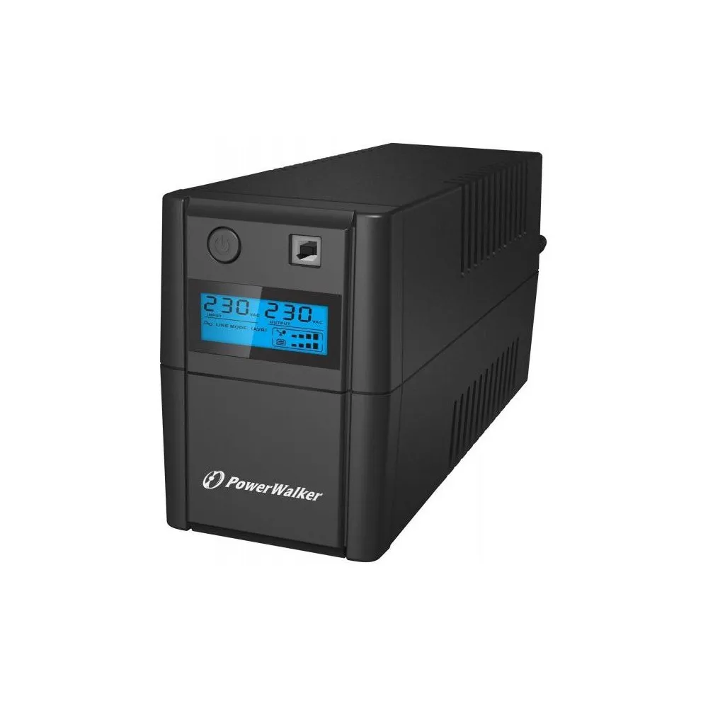 Zasilacz awaryjny UPS PowerWalker VI 650 SE LCD, 650VA|360W, topologia line-interactive | Sklep ITnes.pl, IT for BUSINESS
