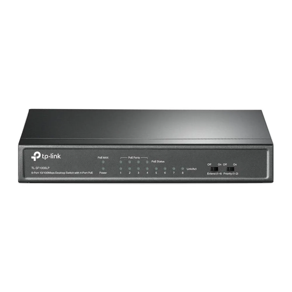 Switch niezarządzalny TP-Link TL-SF1008LP, 8x 10|100Mbps, POE 41W | Sklep ITnes.pl, IT for BUSINESS