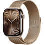 Smartwatch Apple Watch 10 MX083ET/A - 42 mm, GPS + Cellular, złoty tytan z bransoletą mediolańską w kolorze złotym