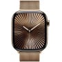 Smartwatch Apple Watch 10 MX003ET/A - 46 mm, GPS + Cellular, złoty tytan z bransoletą mediolańską w kolorze złotym, M|L