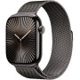 Smartwatch Apple Watch 10 MWYW3ET/A - 46 mm, GPS + Cellular, łupkowy tytan z bransoletą mediolańską kol. tytanu łupkowego, M|L